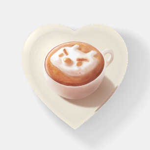 Coffee Pun: Iron T Foaming With Feelings Art Paperweight