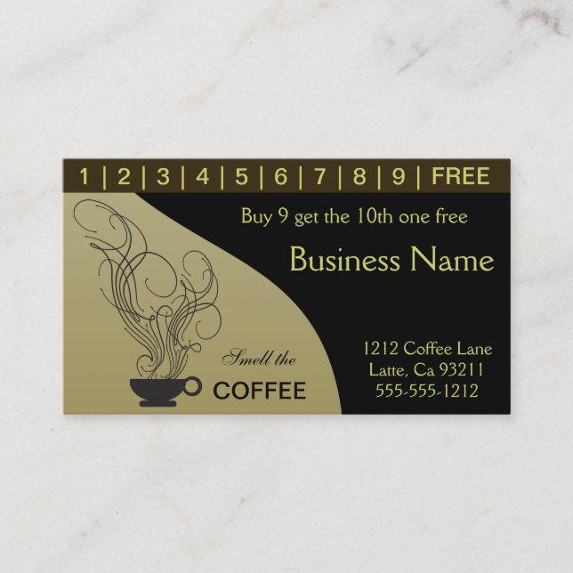 Coffee Punch Cards (Front)