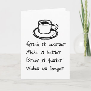 Coffee Punk Greeting Card
