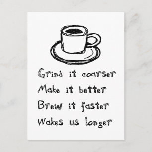 Coffee Punk Postcard