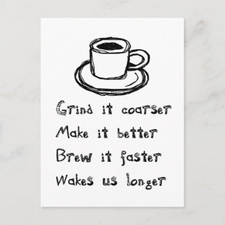 Coffee Punk Postcard