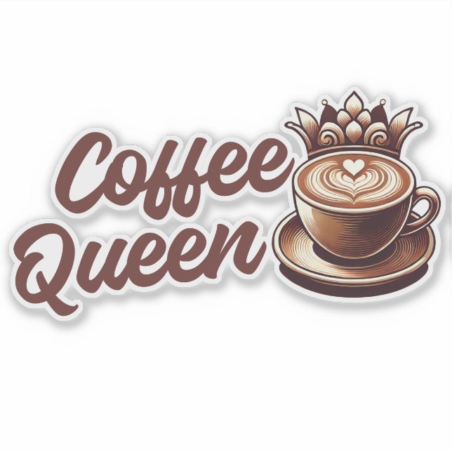 Coffee Queen Sticker (Front)
