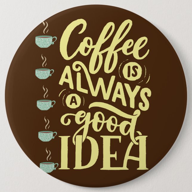 coffee quote button (Front)