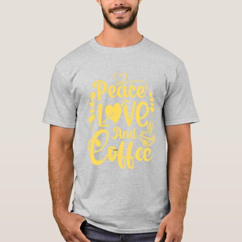 Coffee Quote Element Design T_Shirt