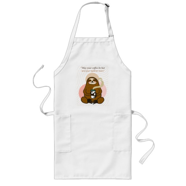  coffee quote  long apron (Front)