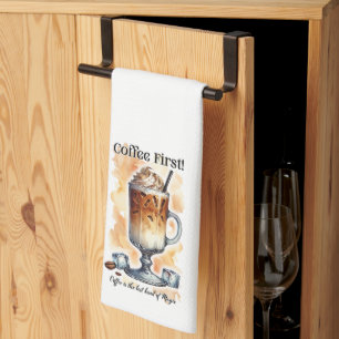 Coffee Quotes Kitchen Decor Towel