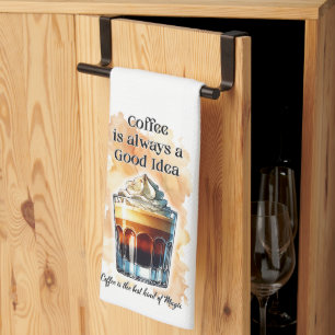 Coffee Quotes Kitchen Decor Towel