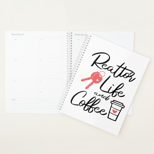 Coffee Real Estate Agent Broker Quote Realtor    Planner (Display)