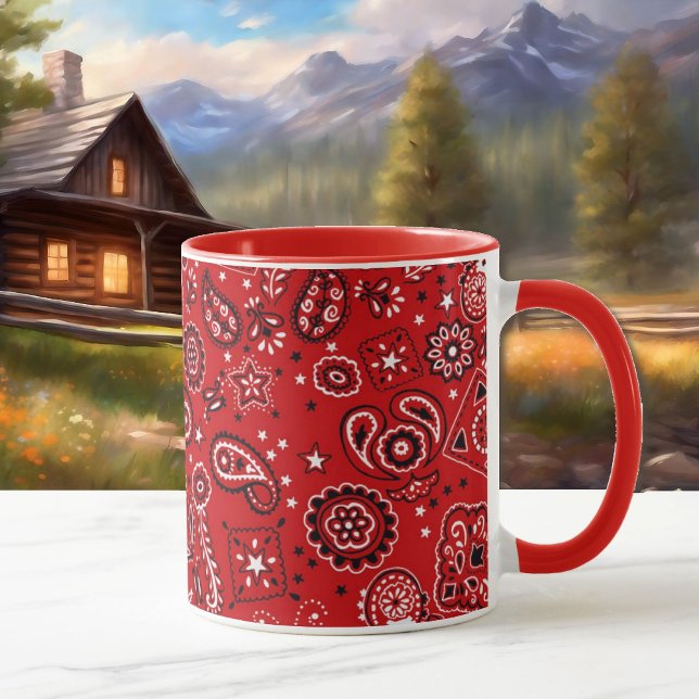 Coffee Red Bandana Gift Cup or Cocoa Mug  (Creator Uploaded)