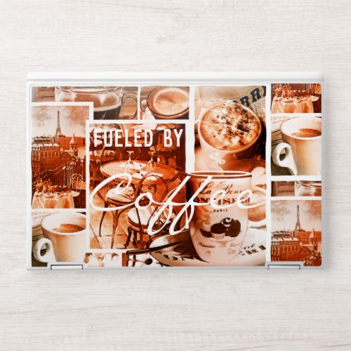 Coffee Retro Collage Paris Laptop Skin