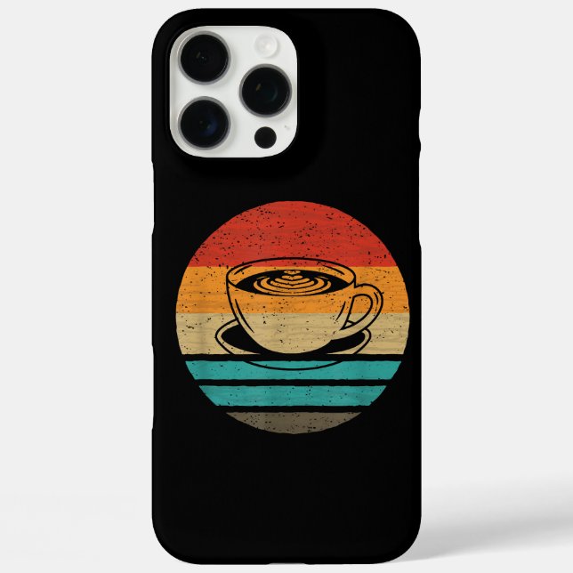 Coffee Retro Style Vintage Case-Mate iPhone Case (Back)
