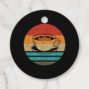 Coffee Retro Style Vintage Favor Tags