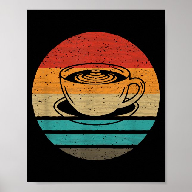 Coffee Retro Style Vintage Poster (Front)