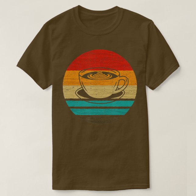 Coffee Retro Style Vintage  T-Shirt (Design Front)