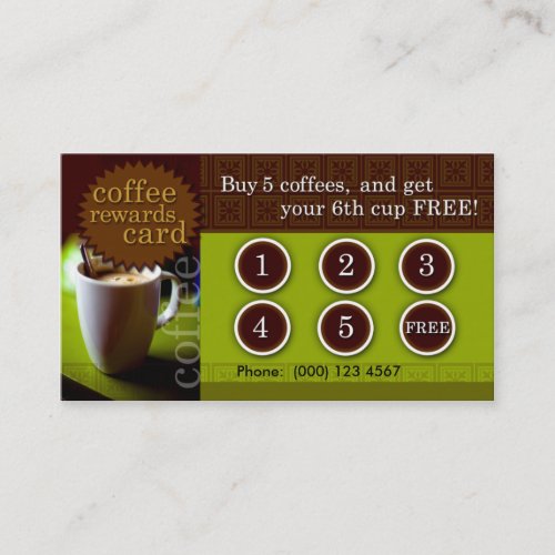 Coffee Rewards Card