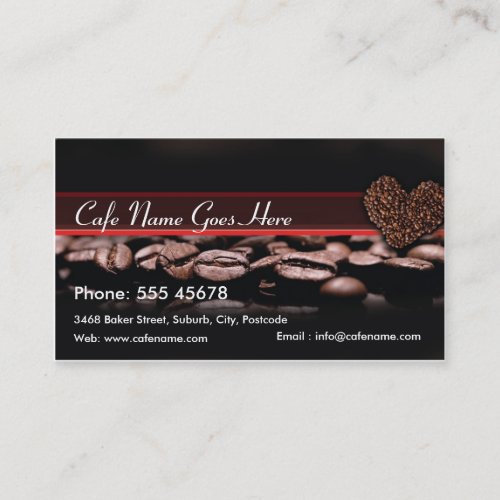 Coffee Rewards Card Business Cards