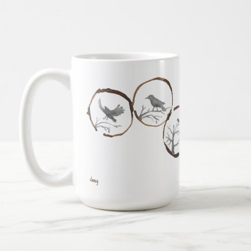 Coffee Ring Crow Portal Coffee Mug
