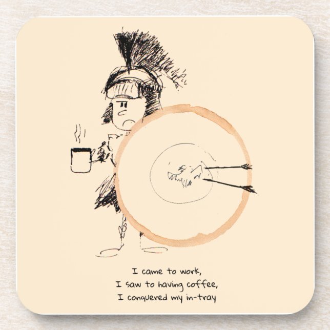 coffee ring doodle coaster (Front)