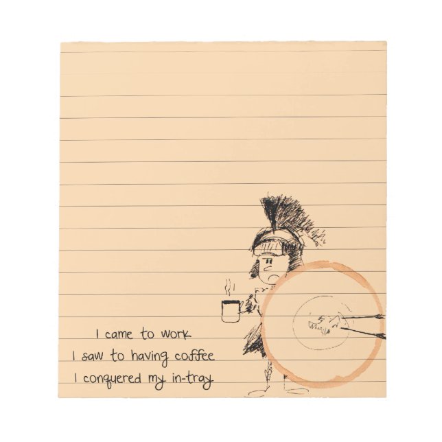 coffee ring note pad (Front)