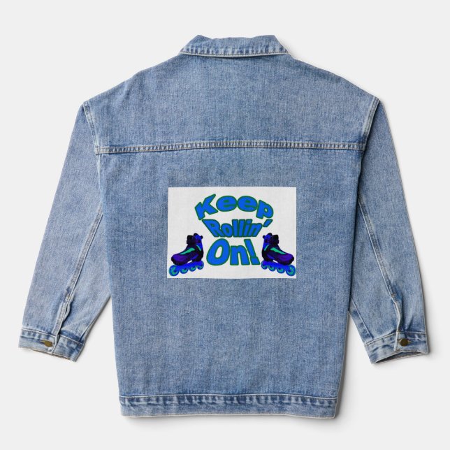 Coffee Rings, Notes & Things Collection Denim Jacket (Back)