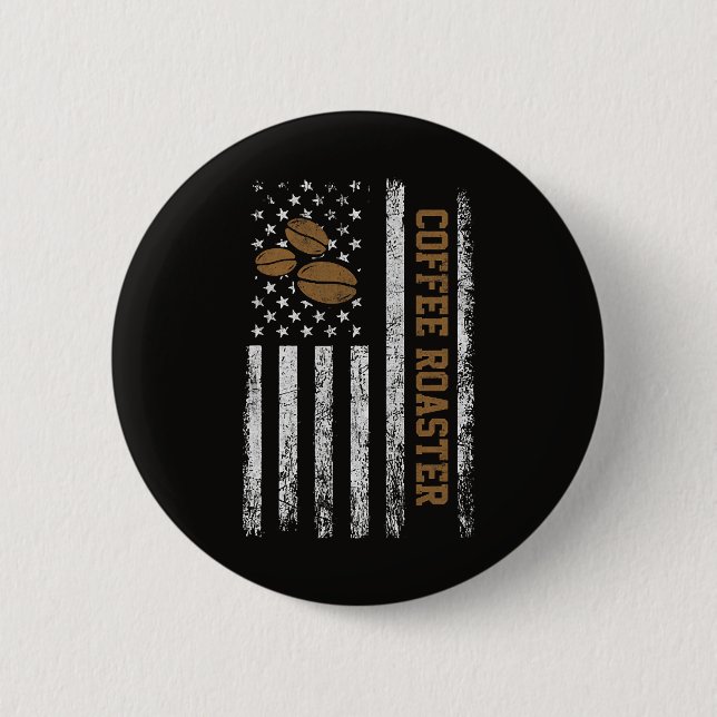 Coffee Roaster Button (Front)