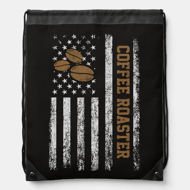 Coffee Roaster Drawstring Bag (Front)