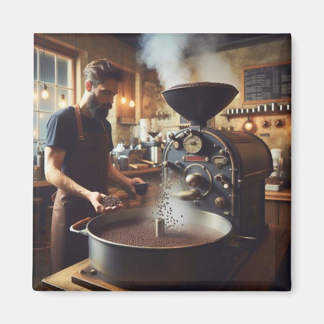 Coffee Roaster Magnet (Front)