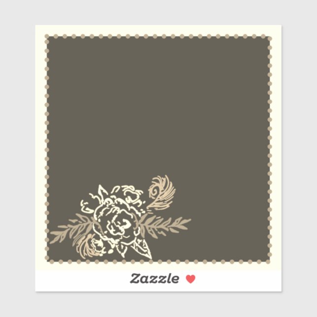 Coffee Rose Sticker (Sheet)