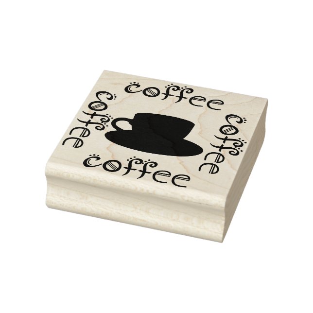 Coffee Rubber Stamp (Stamp)