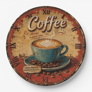 Coffee Rustic Farmhouse Bar Vintage Kitchen  Paper Plates