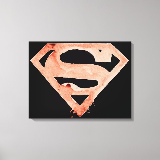 Coffee S Symbol - Red Canvas Print (Front)