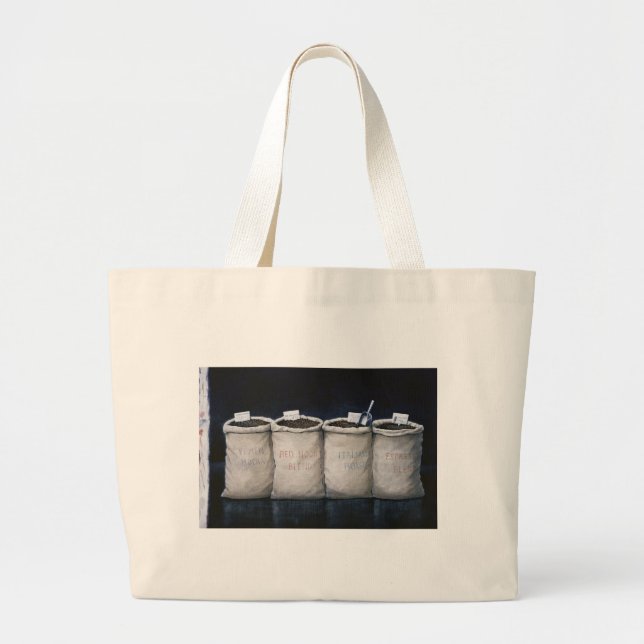 Coffee Sacks 1990 Large Tote Bag (Front)
