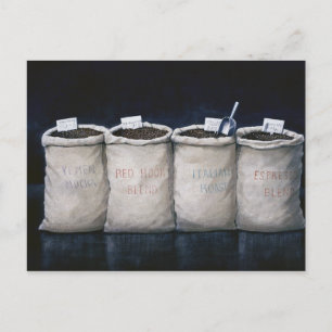 Coffee Sacks 1990 Postcard