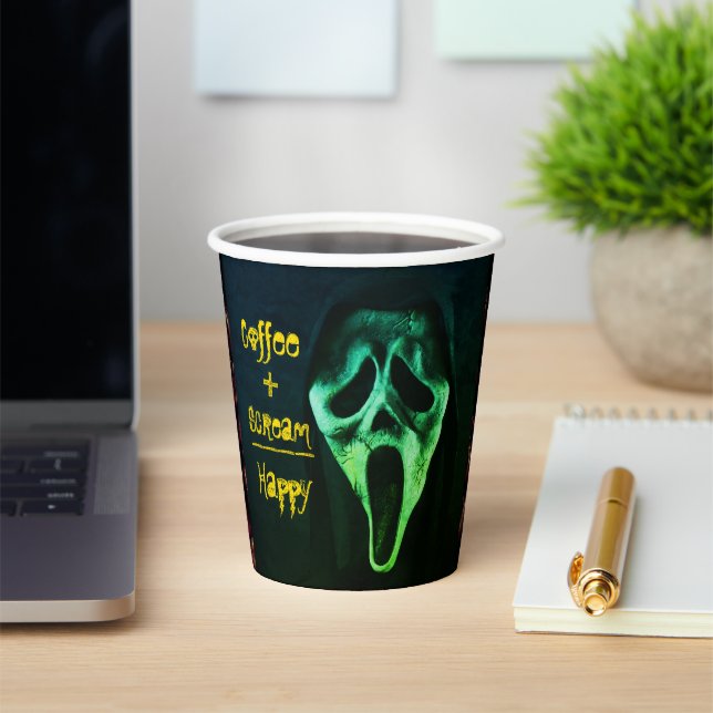 Coffee Scream Paper Cups (Insitu)