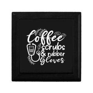 coffee scrubs and rubber gloves funny nurse gift box