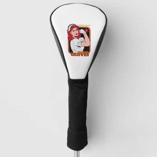 Coffee Scrubs And Rubber Gloves Golf Head Cover