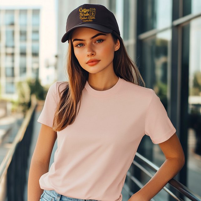 Coffee Scrubs Rubber Gloves #Nurselife Glitter Snap Back Hat (Creator Uploaded)