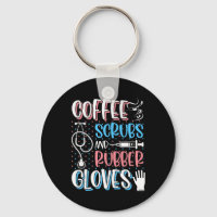 COFFEE SCRUBS RUBBER GLOVES RN Registered Nurse