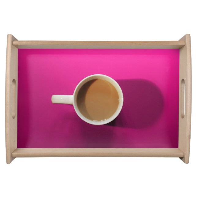 Coffee Serving Tray Hot Pink (Front)