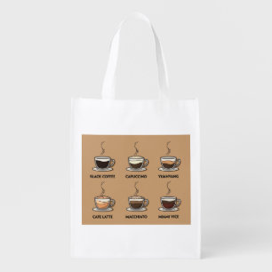 Coffee Set Grocery Bag