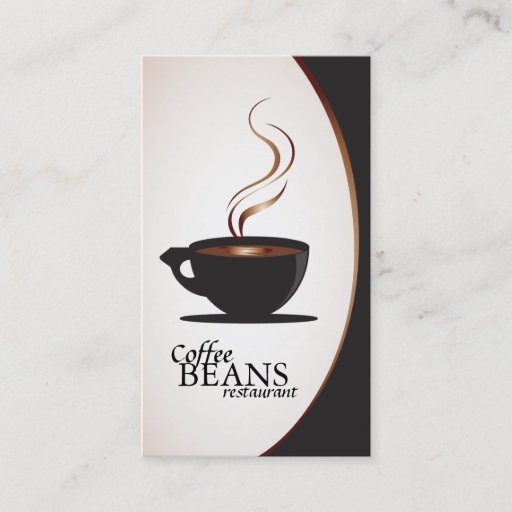 Customizable Coffee Shop &amp; Bakery Business Cards