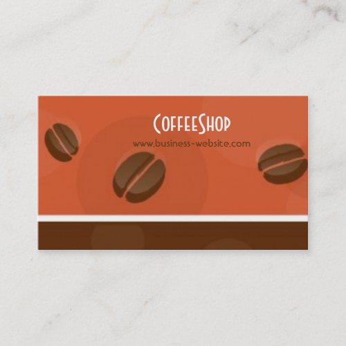 Coffee Shop Business Card