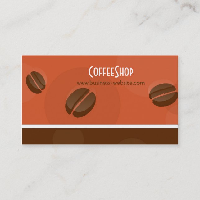 Coffee Shop Business Card (Front)