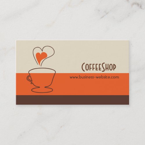 Coffee Shop Business Card