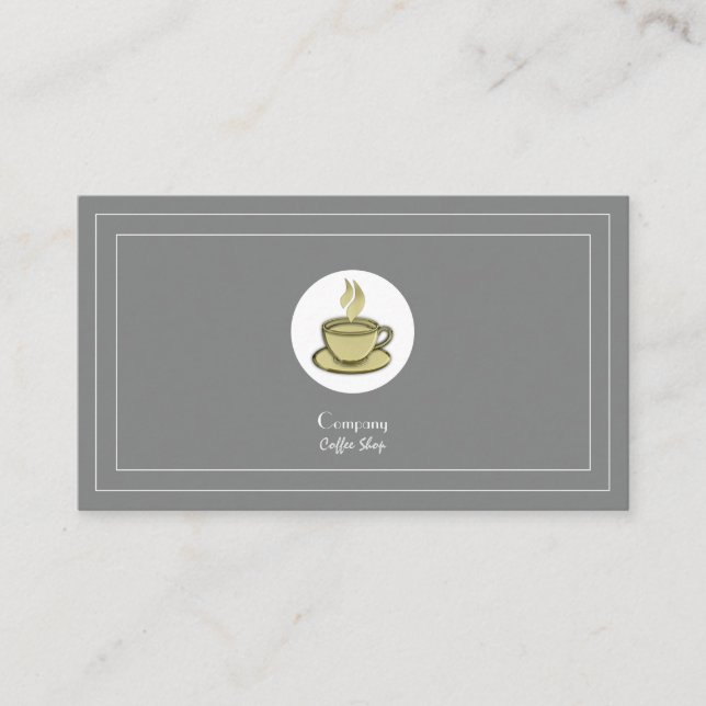Coffee Shop Business Card (Front)