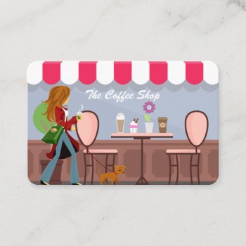 Coffee Shop Business Card by SharonCullars at Zazzle