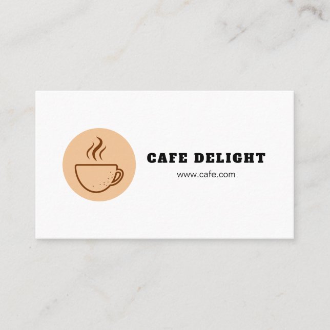 Coffee Shop Business Card (Front)