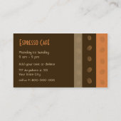 Coffee Shop Business Card (Back)