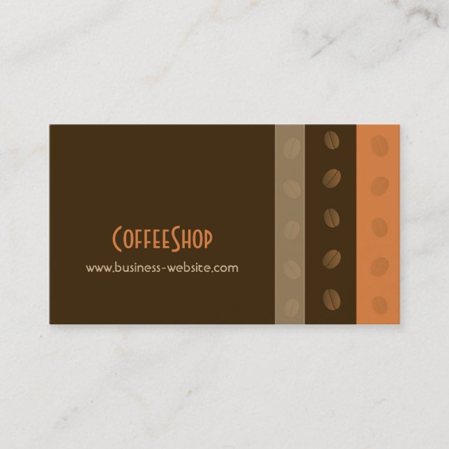 Coffee Shop Business Card (Front)