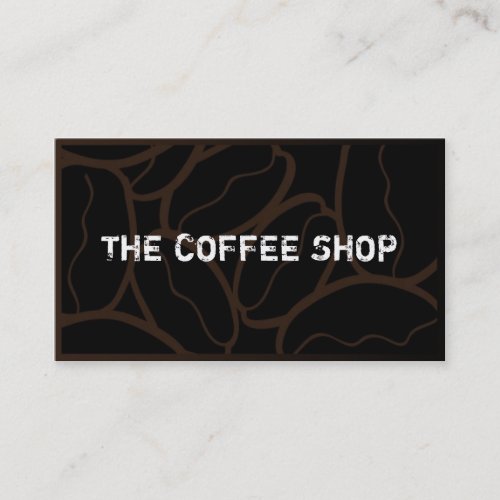 Coffee Shop Business Cards